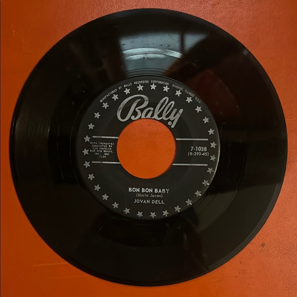 Bally Vinyl Record Jovan Dell 45 rpm